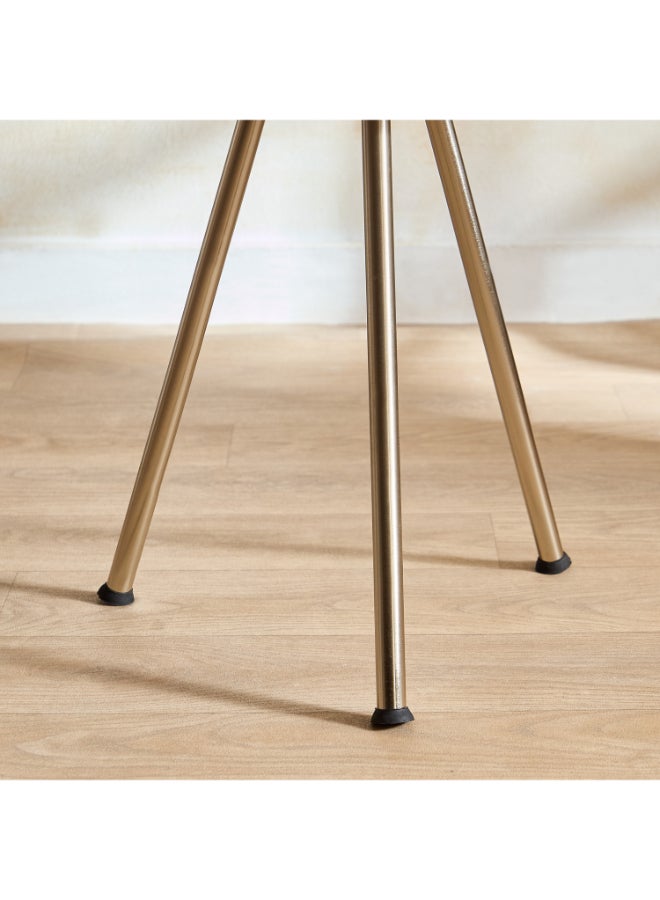 Home Box Isaba Marlina Decorative Tray Table - Gold Finish - Image 5